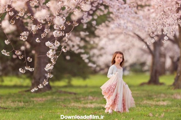 عکس دختر زیبا در بهار - عکس نودی