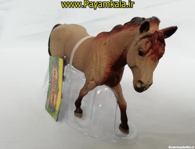 مجسمه اسباب بازی پلاستیکی اسب قهوه ای در پیام کالا انواع اسباب بازی