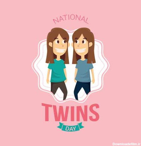عکس پروفایل تبریک روز جهانی دوقلوها دختر