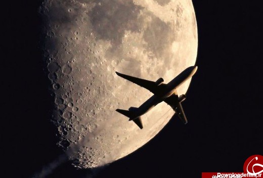 تصاویر زیبا از ماه و هواپیماها