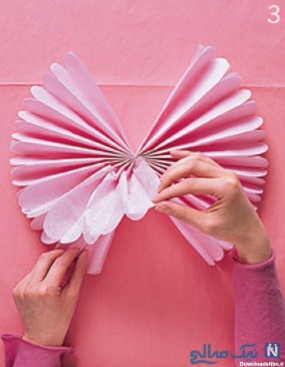 آموزش گل دستمال کاغذی | مراحل آموزش گل دستمال کاغذی و روش درست ...