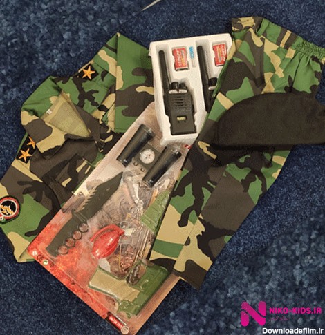 لباس ارتشی بچه گانه پسرانه ست کامل خرید در نیکو کیدز