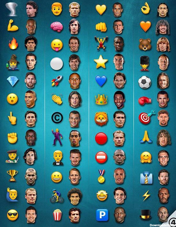 ایموجی هر ستاره فوتبال در شبکه های اجتماعی +عکس