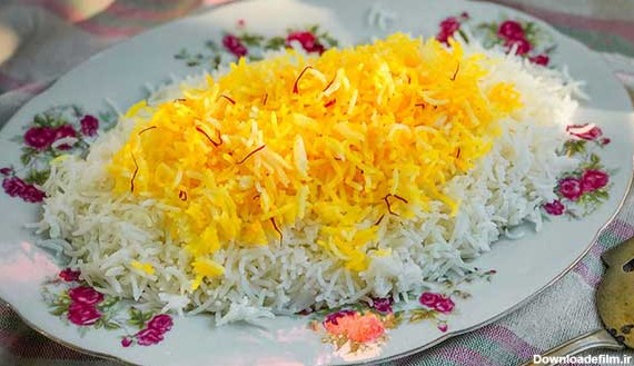 تزیین برنج با زعفران + زیباترین و خلاقانه ترین ایده ها مناسب برای مهمانی