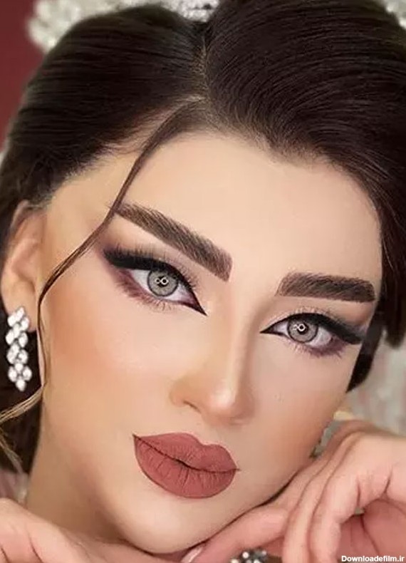 مدل آرایش صورت عروس جدید با تکنیک لایت ایرانی و اروپایی زیبا - مُچُم
