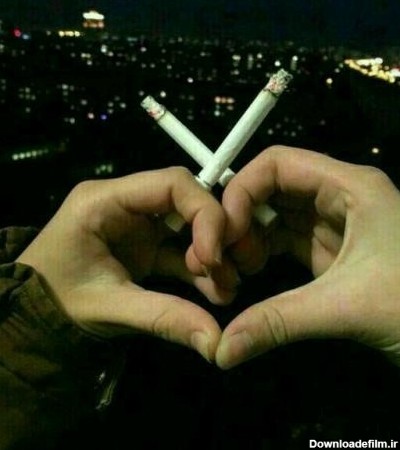 عکس دختر و پسر سیگاری