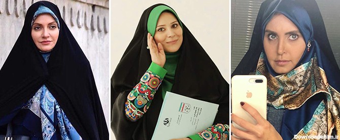 این بازیگران ایرانی با چادر، مثل یک قرص ماه شدند
