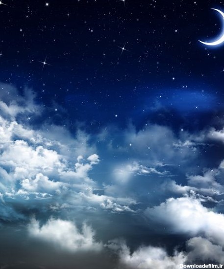 پس زمینه زیبا از آسمان شب با ستاره 1422006