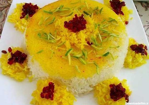 تزیین برنج با زعفران + زیباترین و خلاقانه ترین ایده ها مناسب برای مهمانی