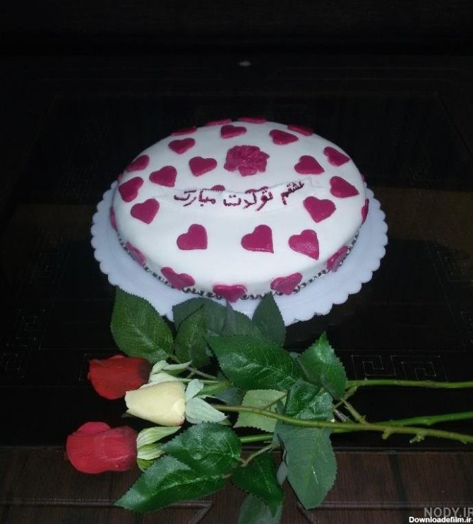 عکس کیک عشقم تولدت مبارک