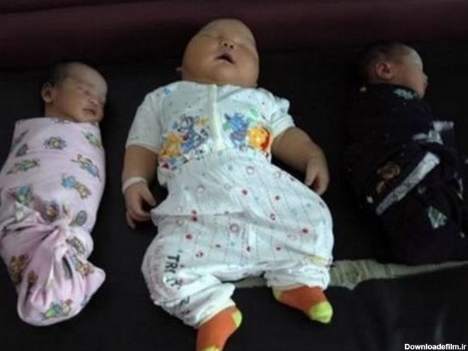 فرارو | (تصویر) سنگین‌ترین نوزادان جهان در بدو تولد