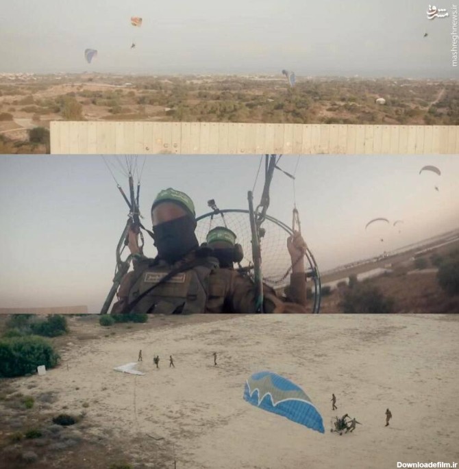مشارکت یگان چتربازان گردان‌های قسام  موسوم به نیرو‌های صقر در عملیات "طوفان الاقصی"