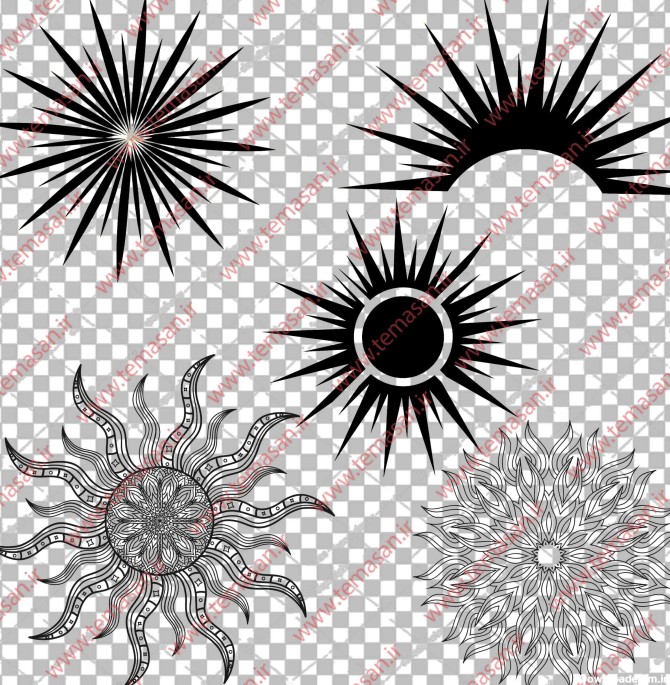 وکتور خورشید کارتونی ، وکتور خورشید فانتزی ، وکتور خورشید ...