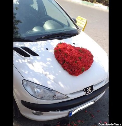 مدل ماشین عروس با گل رز قرمز 4280 09129410059- ارسال دسته گل در ...