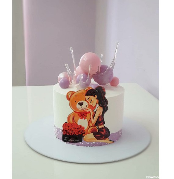 مشخصات قیمت خرید تاپر تزیین کیک بهگز مدل خرس عروسکی - لوازم قنادی بهگز