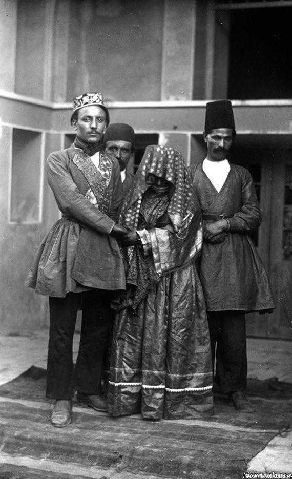 عروس و داماد در عهد قاجار + عکس