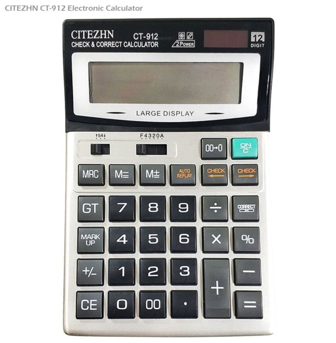 ماشین حساب سیتیژن مدل CT-912 |خرید ماشین حساب فروشگاهی| تحریر20 ...