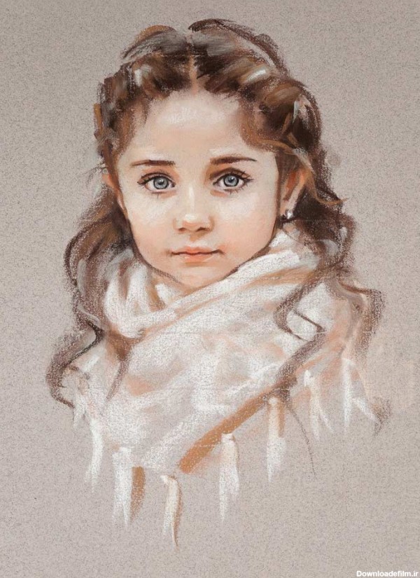 نقاشی چهره کودکانه