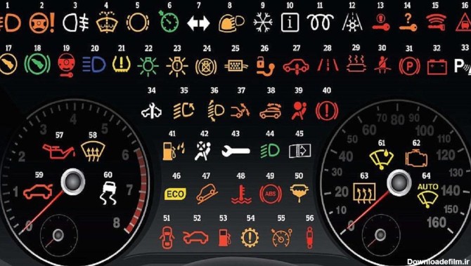معنی نمادهای روی داشبورد پشت فرمان خودرو چیست؟