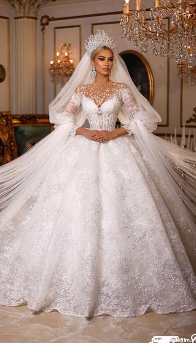 شکوه و زیبایی با آخرین ترندهای لباس عروس پرنسسی 2022
