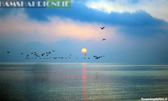 تصاویری از منظره طلوع خورشید در جزیره قشم در خلیج فارس