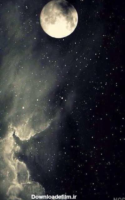 عکس شب ستاره و ماه