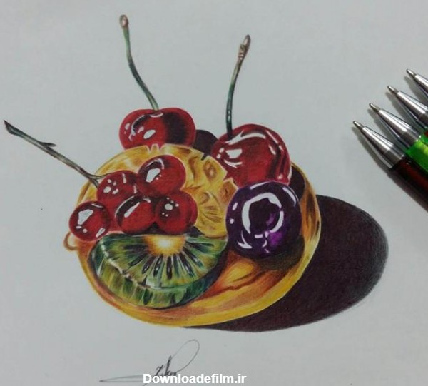 نقاشی و گرافیک نقاشی میوه - 100هنر