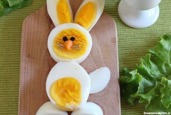 تزیین غذای کودک با تخم مرغ آبپز و نیمرو- مجله اسنپ مارکت