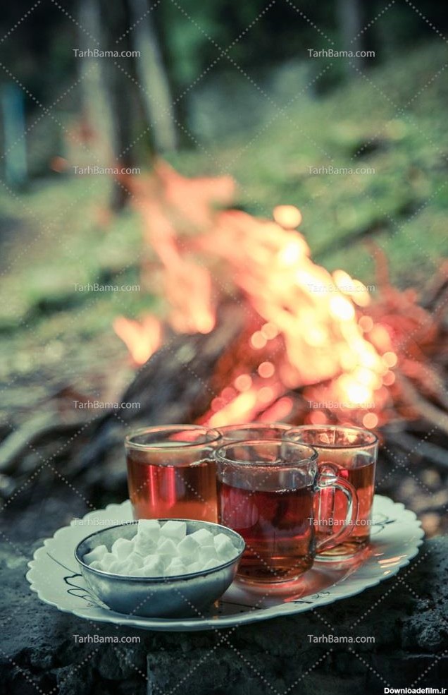 تصویر با کیفیت چای آتشی خوش رنگ