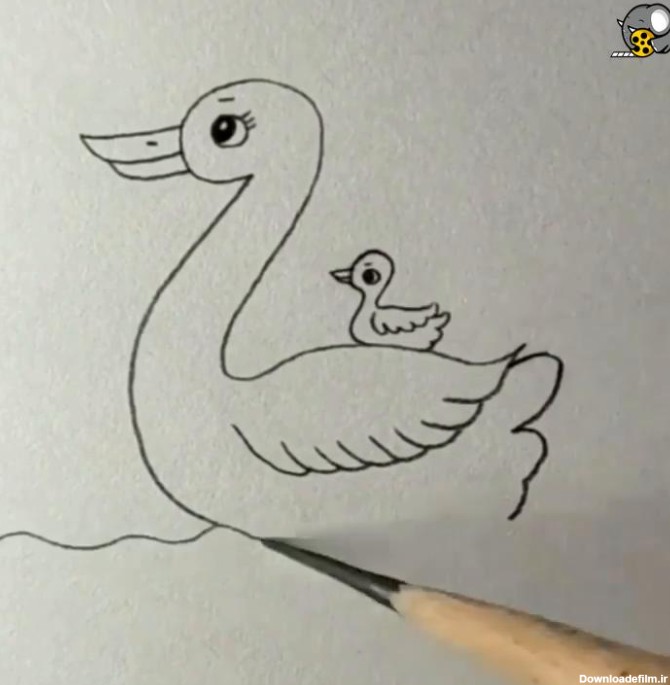 نقاشی کودکان(جوجه اردک) - فیلو
