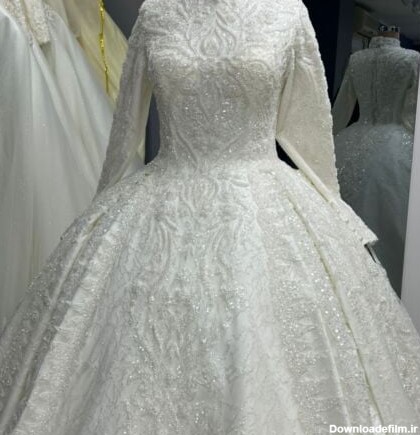 لباس عروس پوشیده پرنسسی جدید - مزون گالانت