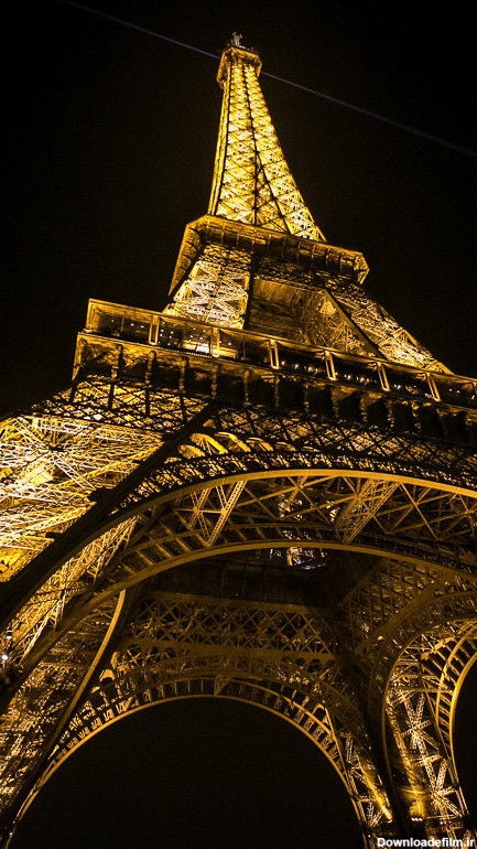 عکس پاریس واقعی در شب