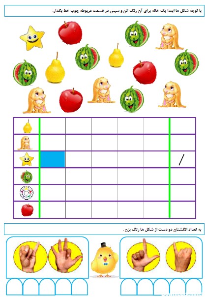 فعالیت های آموزشی و تمرینی ریاضی پایه اول - پاکدلها -50 صفحه pdf