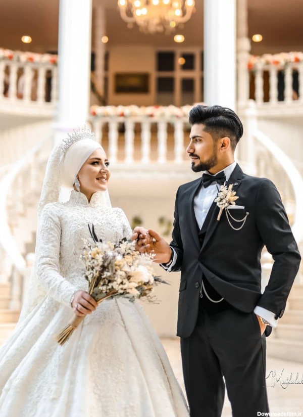 عکس آتلیه ای عروس و داماد در تهران