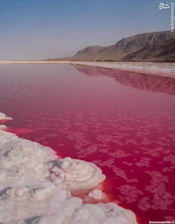 عکس دریاچه صورتی در ایران