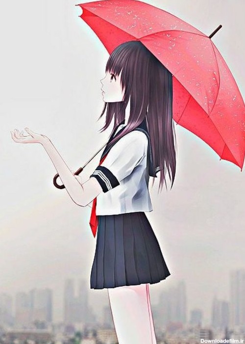 عکس فانتزی دختر با چتر