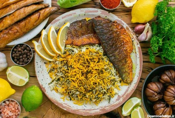 تزیین ماهی پلو زیباترین ایده ها برای تزیین ماهی پلو شب عید با سبزیجات