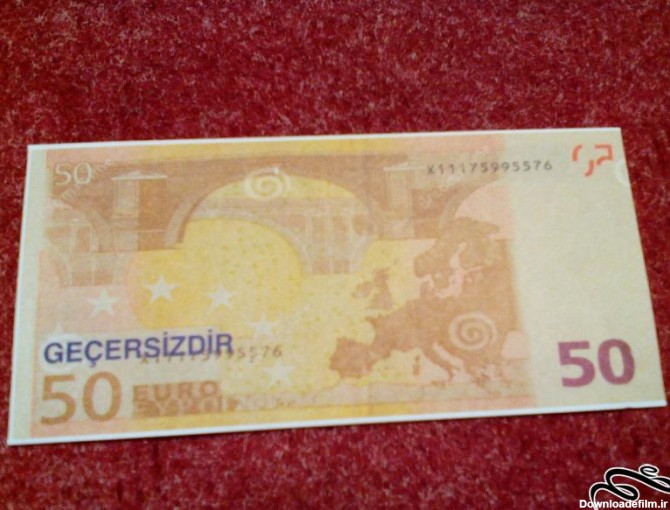 1 برگ طرح اسکناس 50 یورو . فانتزی . (99-2) (113) | اینسیم
