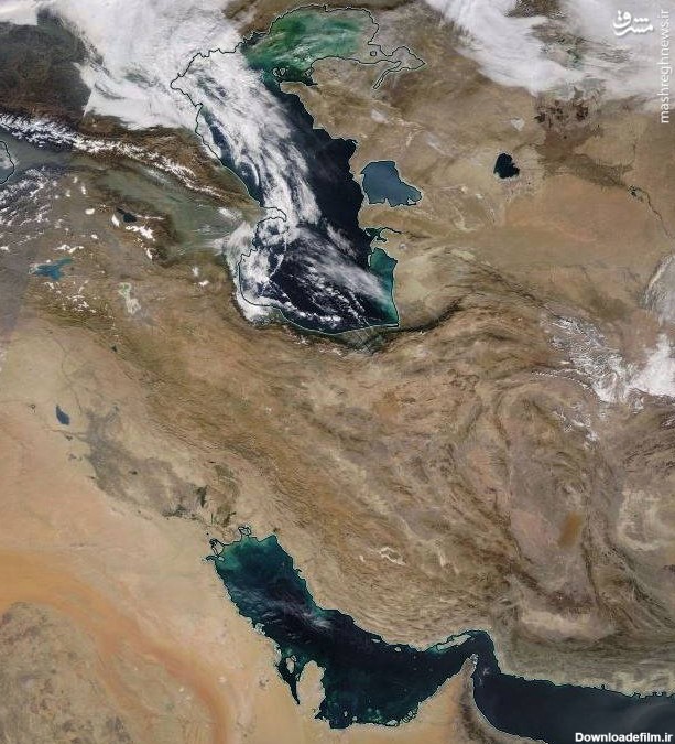 مشرق نیوز - عکس ناسا از وضعیت آب و هوای امروز ایران