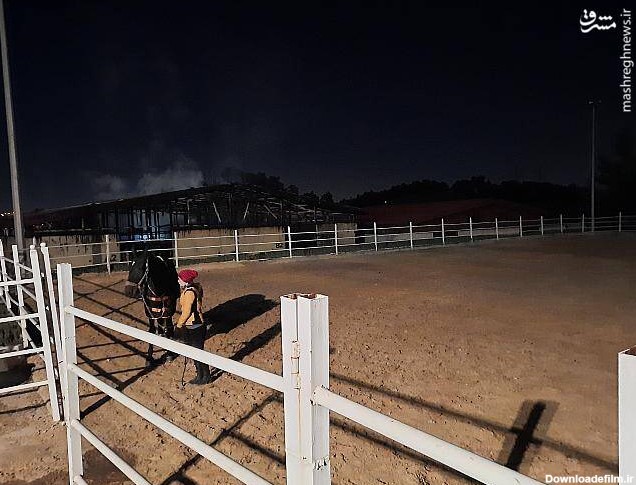 مشرق نیوز - عکس/ اصطبل اسب‌های پارک چیتگر درآتش سوخت