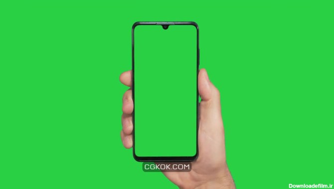 فوتیج کروماکی گوشی هوشمند با صفحه سبز Smartphone Green Screen