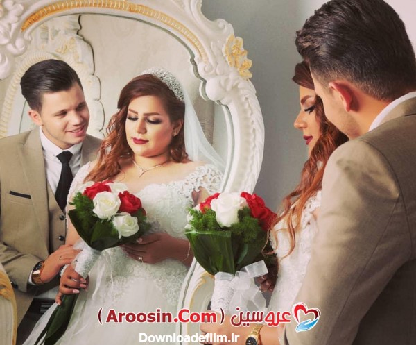 دانلود عکس ژست عروس و داماد در آتلیه