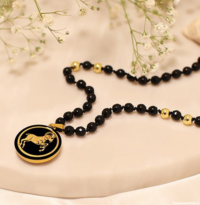 مارک گلد | گردنبند روکش طلا سری ونوس نماد ماه تولدفروردین GSN01