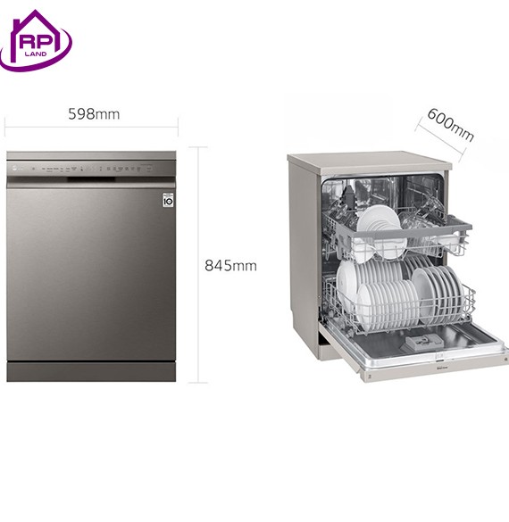 قیمت ماشین ظرفشویی ال جی 512 نقره ای و سفید 14 نفره اصل کره