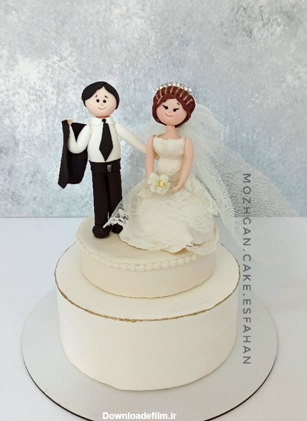 کیک عروس داماد | سرآشپز پاپیون