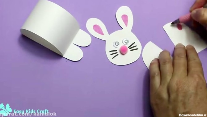 کاردستی - خرگوش کاغذی