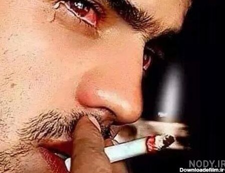 عکس گریه مرد با سیگار