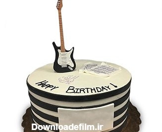 کیک تولد موسیقی - کیک گیتار کیت ریچاردز | کیک آف