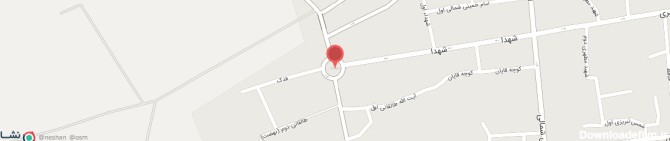 میدان امام حسین (ع) شاهین دژ - نقشه نشان