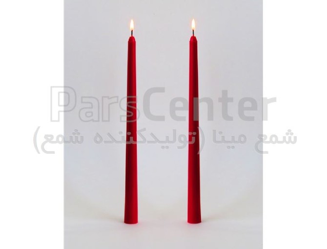 شمع قلمی 30 سانتی قرمز - محصولات شمع در پارس سنتر